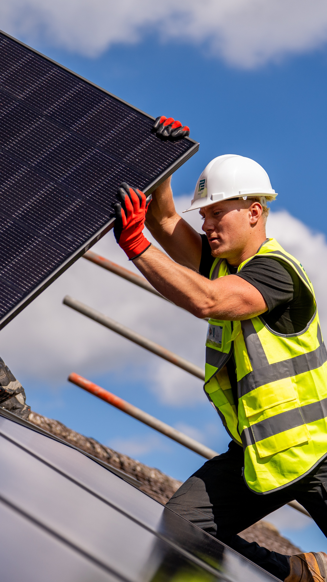Pro-Fit installers working on a domestic roof installation